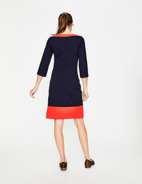 Siobhan Ponte Dress - Navy/Red Pop Siobhan Ponte Dress - Navy/Red Pop