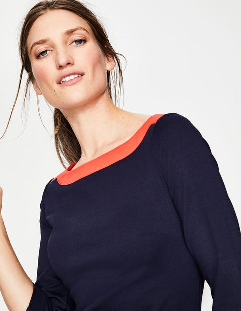 Siobhan Ponte Dress - Navy/Red Pop Siobhan Ponte Dress - Navy/Red Pop