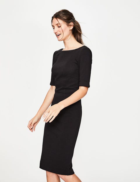 Kaia Ottoman Dress - Black Kaia Ottoman Dress - Black