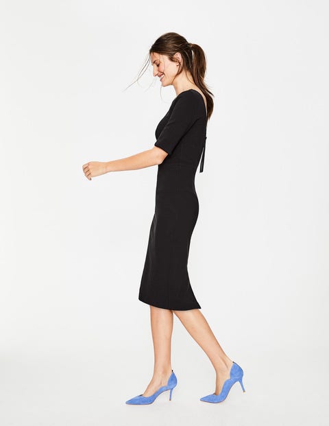 Kaia Ottoman Dress - Black Kaia Ottoman Dress - Black