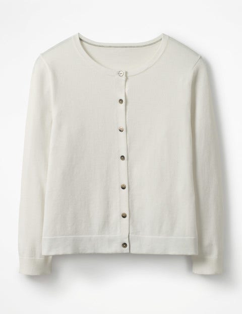 Favourite Crop Crew Cardigan - Ivory Favourite Crop Crew Cardigan - Ivory
