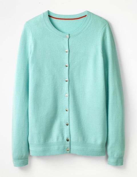 Cashmere Crew Cardigan - Ripple Cashmere Crew Cardigan - Ripple