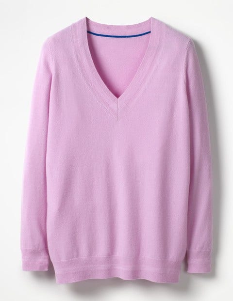 Cashmere Relaxed Vneck Sweater - Rosebay Cashmere Relaxed Vneck Sweater - Rosebay