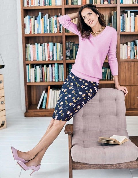 Cashmere Relaxed Vneck Sweater - Rosebay Cashmere Relaxed Vneck Sweater - Rosebay