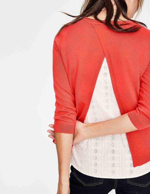 Nora Woven Mix Jumper - Paradise Pink Nora Woven Mix Jumper - Paradise Pink
