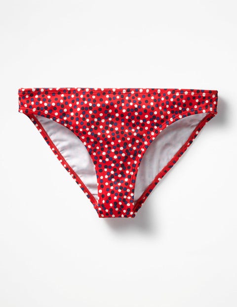 Mix & Match Bikini Bottoms - Indie Red Multi Spot Mix & Match Bikini Bottoms - Indie Red Multi Spot
