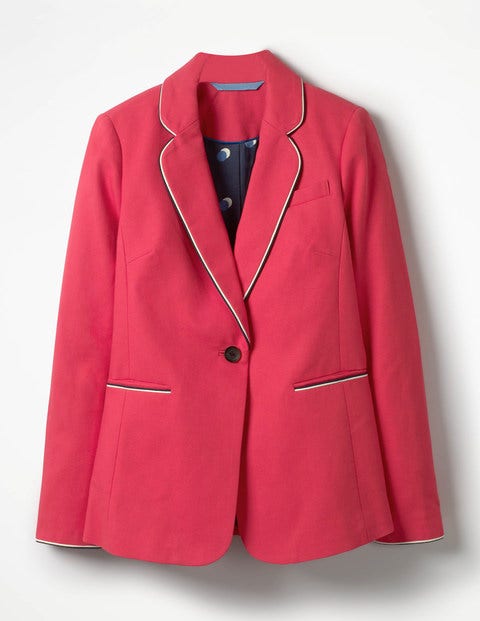 Lilah Cotton Blazer - Hibiscus Lilah Cotton Blazer - Hibiscus