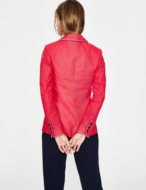 Lilah Cotton Blazer - Hibiscus Lilah Cotton Blazer - Hibiscus