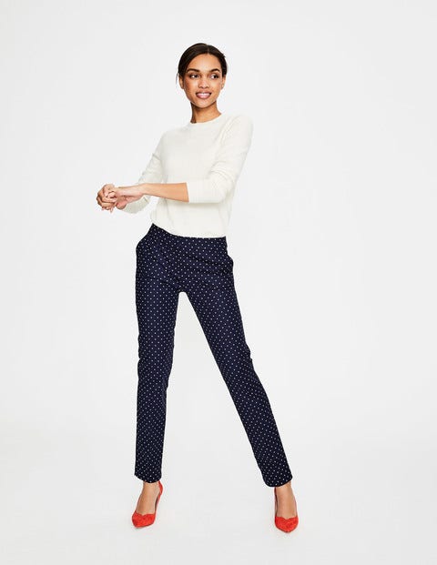 Richmond Trousers - Navy, Spot Small Richmond Trousers - Navy, Spot Small