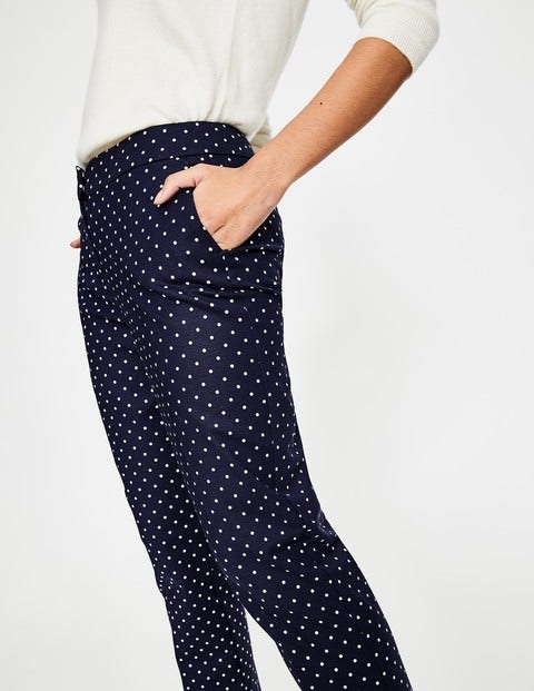 Richmond Trousers - Navy, Spot Small Richmond Trousers - Navy, Spot Small