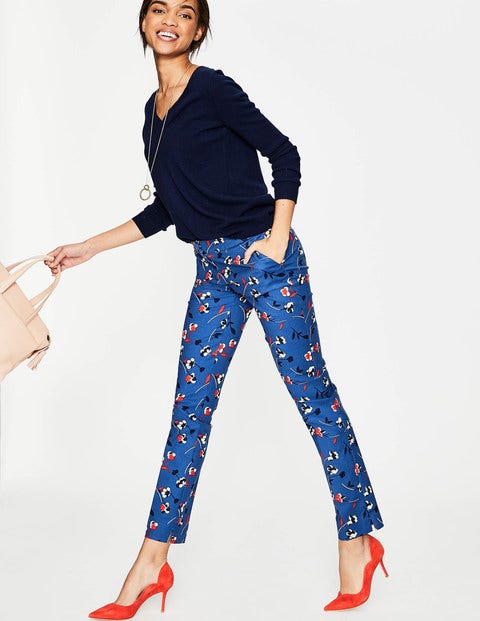 Richmond Pants - Riviera Blue, Wildflower Small Richmond Pants - Riviera Blue, Wildflower Small