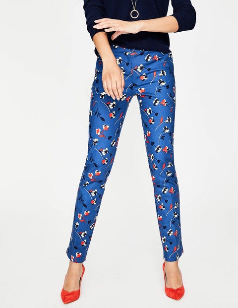 Richmond Pants - Riviera Blue, Wildflower Small Richmond Pants - Riviera Blue, Wildflower Small