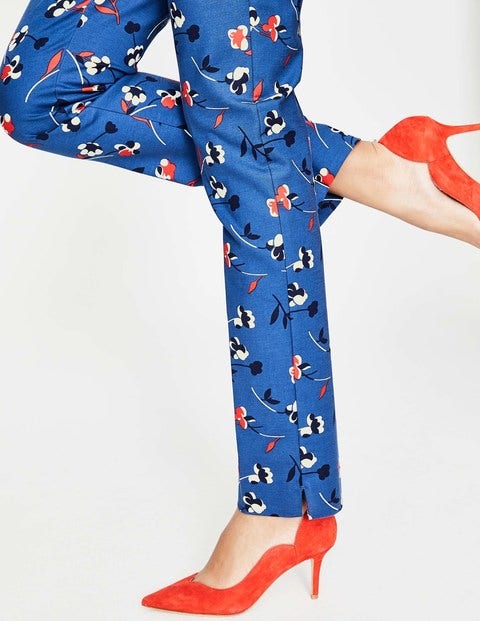 Richmond Pants - Riviera Blue, Wildflower Small Richmond Pants - Riviera Blue, Wildflower Small