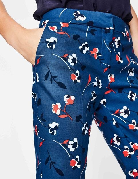 Richmond 7/8 Pants - Riviera Blue, Wildflower Small Richmond 7/8 Pants - Riviera Blue, Wildflower Small