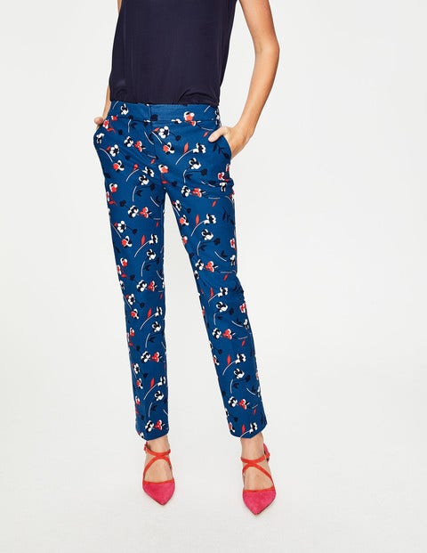Richmond 7/8 Pants - Riviera Blue, Wildflower Small Richmond 7/8 Pants - Riviera Blue, Wildflower Small