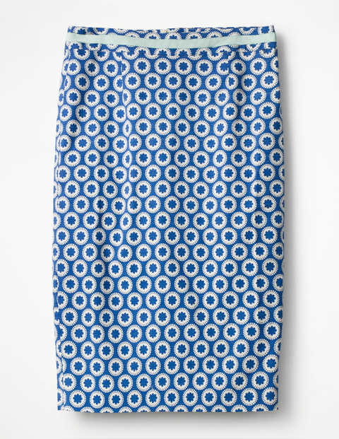 Modern Pencil Skirt - Lupine Blue, Pompom Spot Modern Pencil Skirt - Lupine Blue, Pompom Spot
