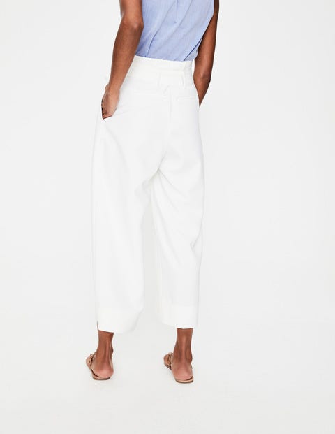 Paperbag Crop Pants - Ivory Paperbag Crop Pants - Ivory
