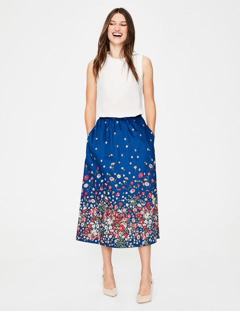 Emelia Midirock - Blau, Blumenmotiv Emelia Midirock - Blau, Blumenmotiv