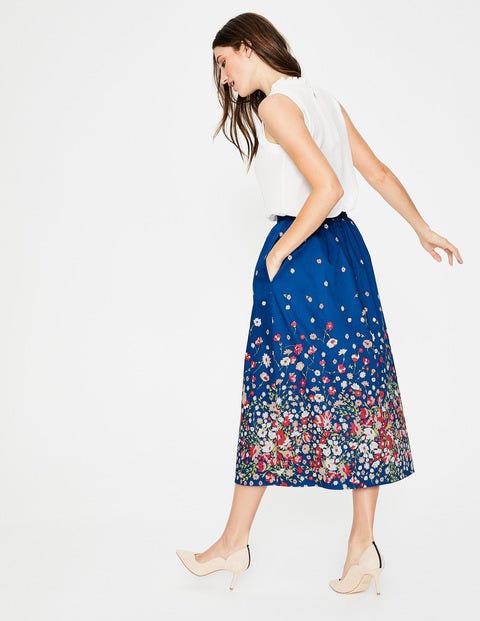 Emelia Midirock - Blau, Blumenmotiv Emelia Midirock - Blau, Blumenmotiv