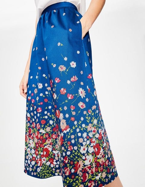 Emelia Midirock - Blau, Blumenmotiv Emelia Midirock - Blau, Blumenmotiv