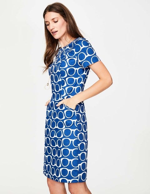 Angela Textured Dress - Riviera Blue Glasses Angela Textured Dress - Riviera Blue Glasses