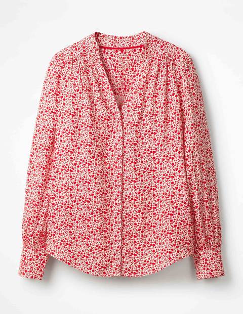 Annora Blouse - Post Box Red Meadow Annora Blouse - Post Box Red Meadow