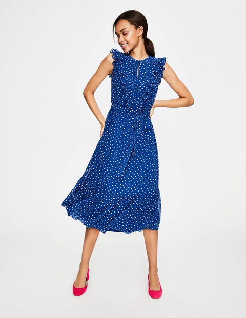 Elise Dress - Riviera Blue Polka Dot Elise Dress - Riviera Blue Polka Dot