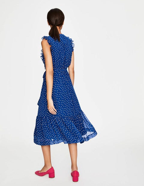Elise Dress - Riviera Blue Polka Dot Elise Dress - Riviera Blue Polka Dot