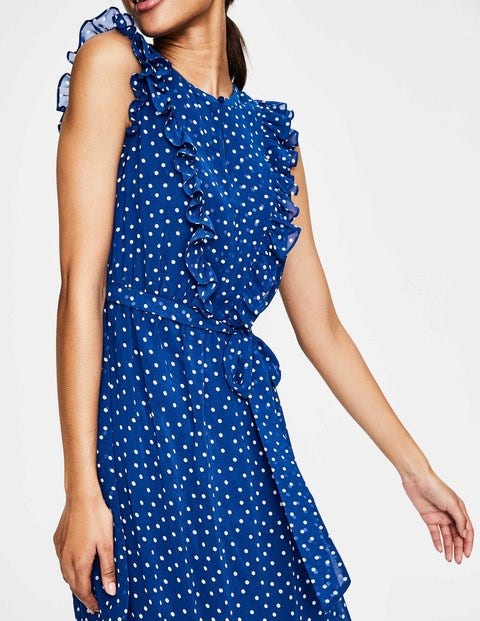 Elise Dress - Riviera Blue Polka Dot Elise Dress - Riviera Blue Polka Dot