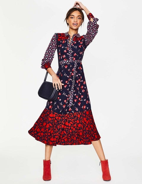 Sybil Shirt Dress - Navy Wildflower Sybil Shirt Dress - Navy Wildflower