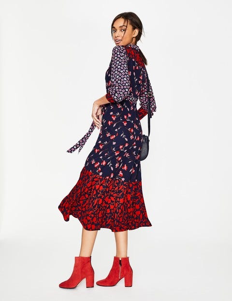 Sybil Shirt Dress - Navy Wildflower Sybil Shirt Dress - Navy Wildflower
