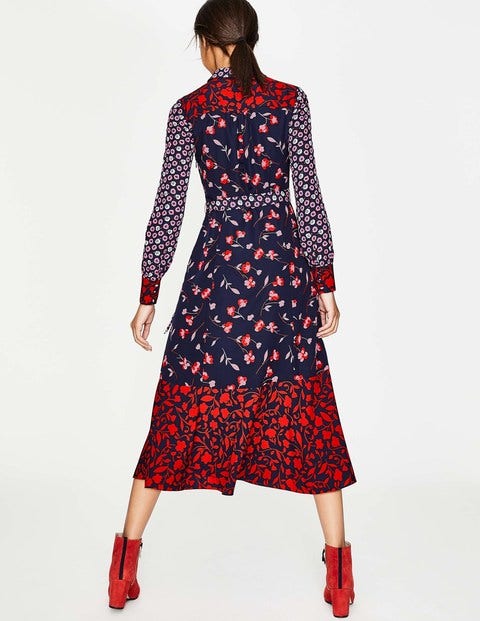 Sybil Shirt Dress - Navy Wildflower Sybil Shirt Dress - Navy Wildflower