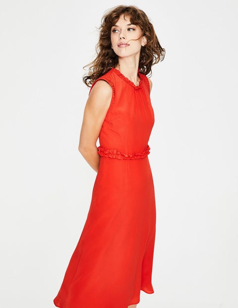 Effie Silk Dress - Red Pop Effie Silk Dress - Red Pop