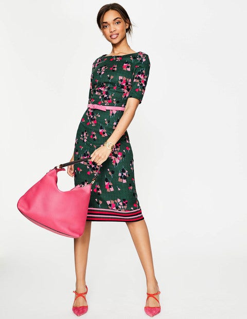 Fleur Fitted Dress - Hunter Green Tulip Fleur Fitted Dress - Hunter Green Tulip