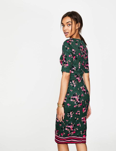 Fleur Fitted Dress - Hunter Green Tulip Fleur Fitted Dress - Hunter Green Tulip