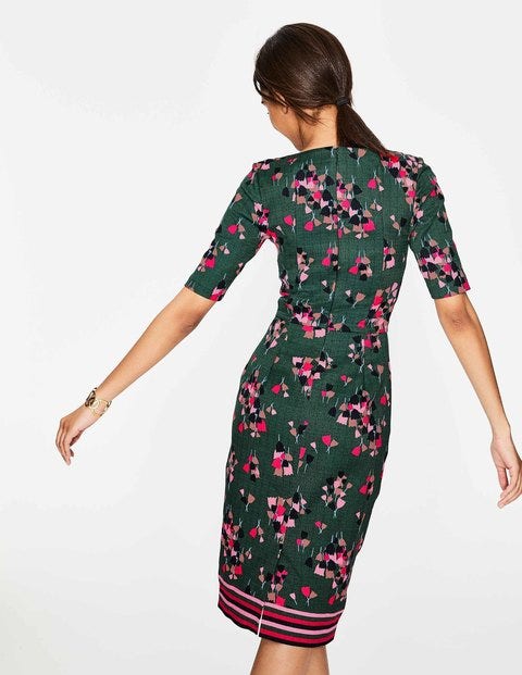 Fleur Fitted Dress - Hunter Green Tulip Fleur Fitted Dress - Hunter Green Tulip
