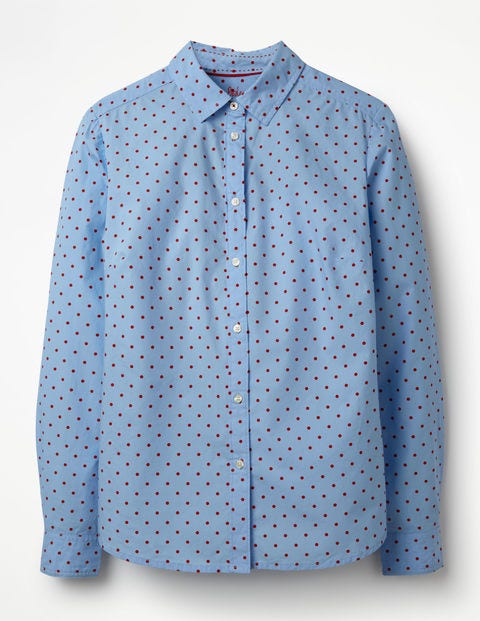 The Classic Shirt - Powder Blue and Red Pop Spot The Classic Shirt - Powder Blue and Red Pop Spot