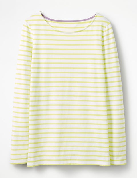 Long Sleeve Breton - Ivory/Citrus Long Sleeve Breton - Ivory/Citrus