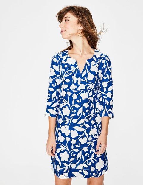 Casual Linen Tunic - Klein Blue Meadow Casual Linen Tunic - Klein Blue Meadow