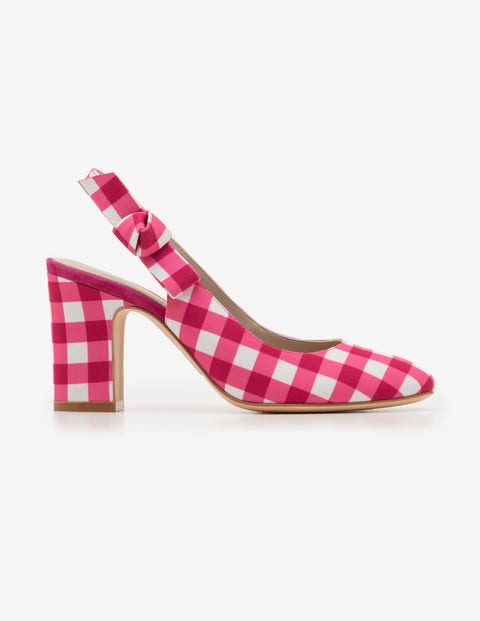 Sena Slingbacks - Pink Gingham Sena Slingbacks - Pink Gingham