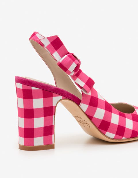 Sena Slingbacks - Pink Gingham Sena Slingbacks - Pink Gingham