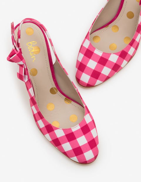 Sena Slingbacks - Pink Gingham Sena Slingbacks - Pink Gingham