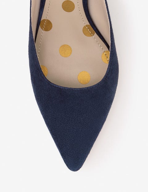 Tyra Kitten Heel Mules - Navy Tyra Kitten Heel Mules - Navy