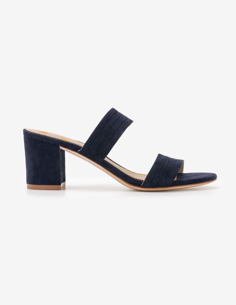 Orella Suede Mules - Navy Orella Suede Mules - Navy