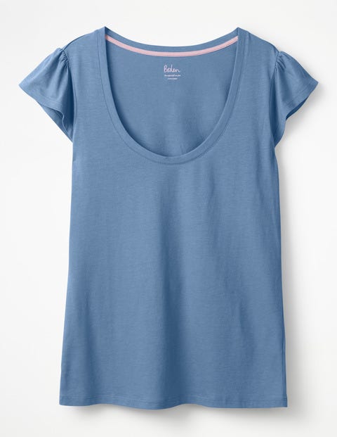 Supersoft Flutter Tee - Soft Blue Supersoft Flutter Tee - Soft Blue