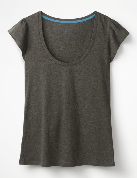 Supersoft Flutter Tee - Charcoal Marl Supersoft Flutter Tee - Charcoal Marl