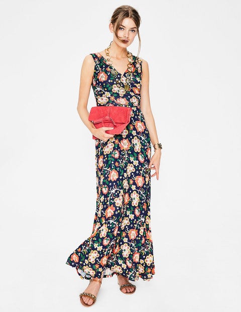 Georgia Maxi Dress - Blue Tropical Floral Georgia Maxi Dress - Blue Tropical Floral