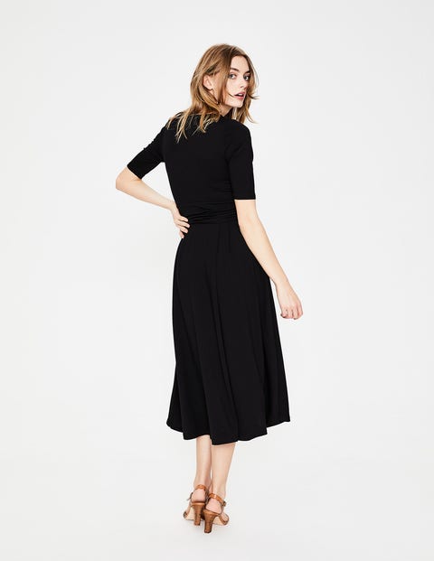 Robe Midi Kassidy En Jersey - Noir Robe Midi Kassidy En Jersey - Noir