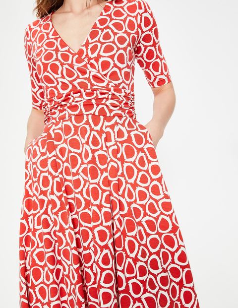 Kassidy Jersey Midi Dress - Rosehip Summer Leaves Kassidy Jersey Midi Dress - Rosehip Summer Leaves
