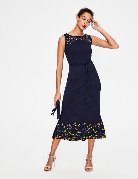 Hattie Embroidered Dress - Navy Hattie Embroidered Dress - Navy